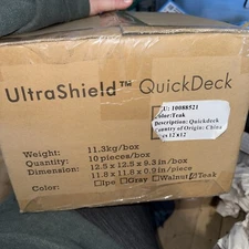 Newtechwood Home Ultrashield Naturale Quick Deck Outdoor Composite Deck Tile