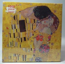 Gustav Klimt The Kiss 1000 Piece Jigsaw Puzzle by Flame Tree Publishing