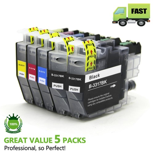 5X Ink Cartridges LC3317 LC3317 for Brother MFCJ6930DW MFCJ6730DW