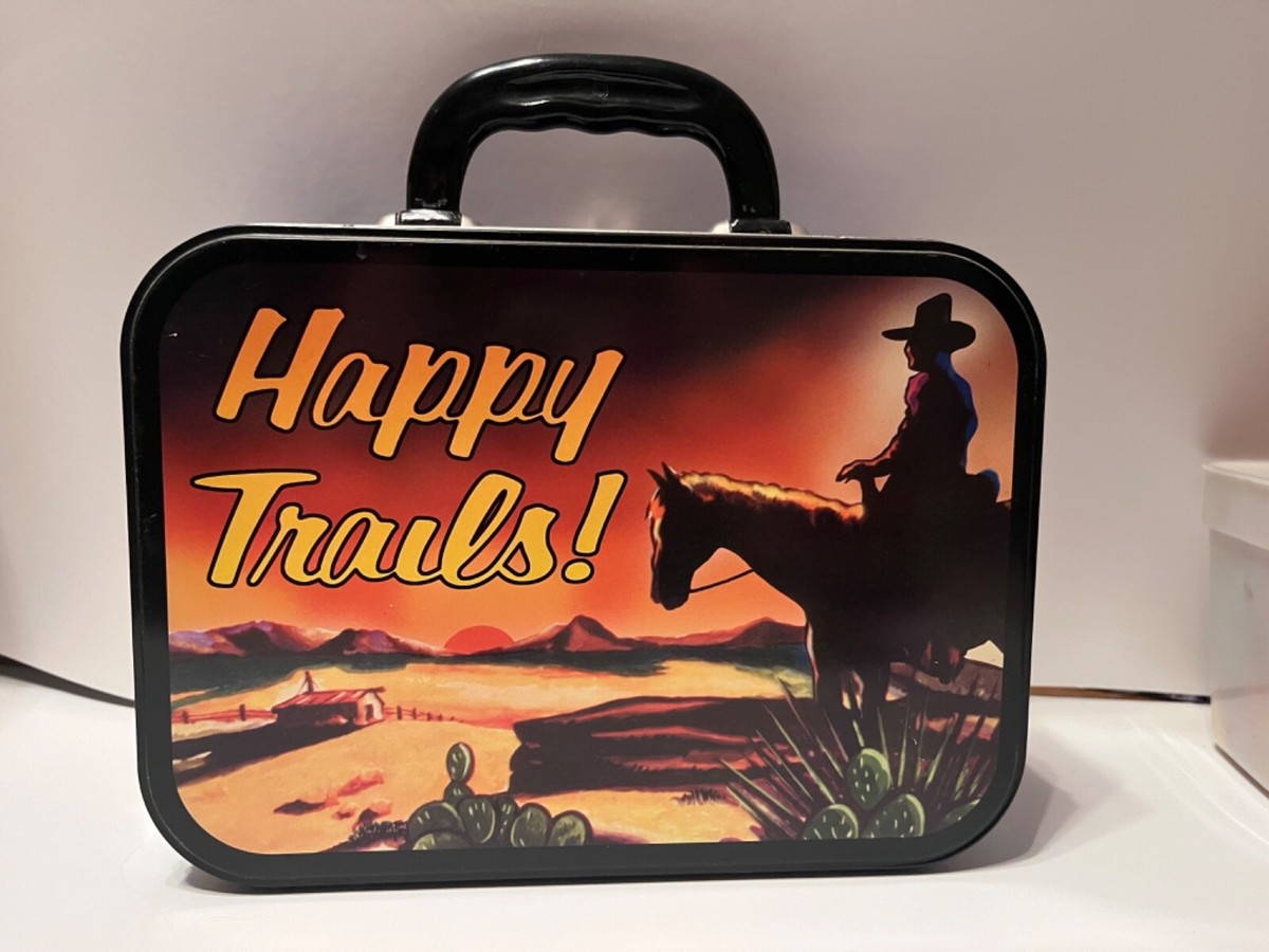 Vintage 1999 Accoutrements Happy Trails Cowboy Collectible Tin