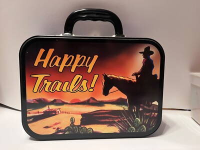 Vintage 1999 Accoutrements Happy Trails Cowboy Collectible Tin