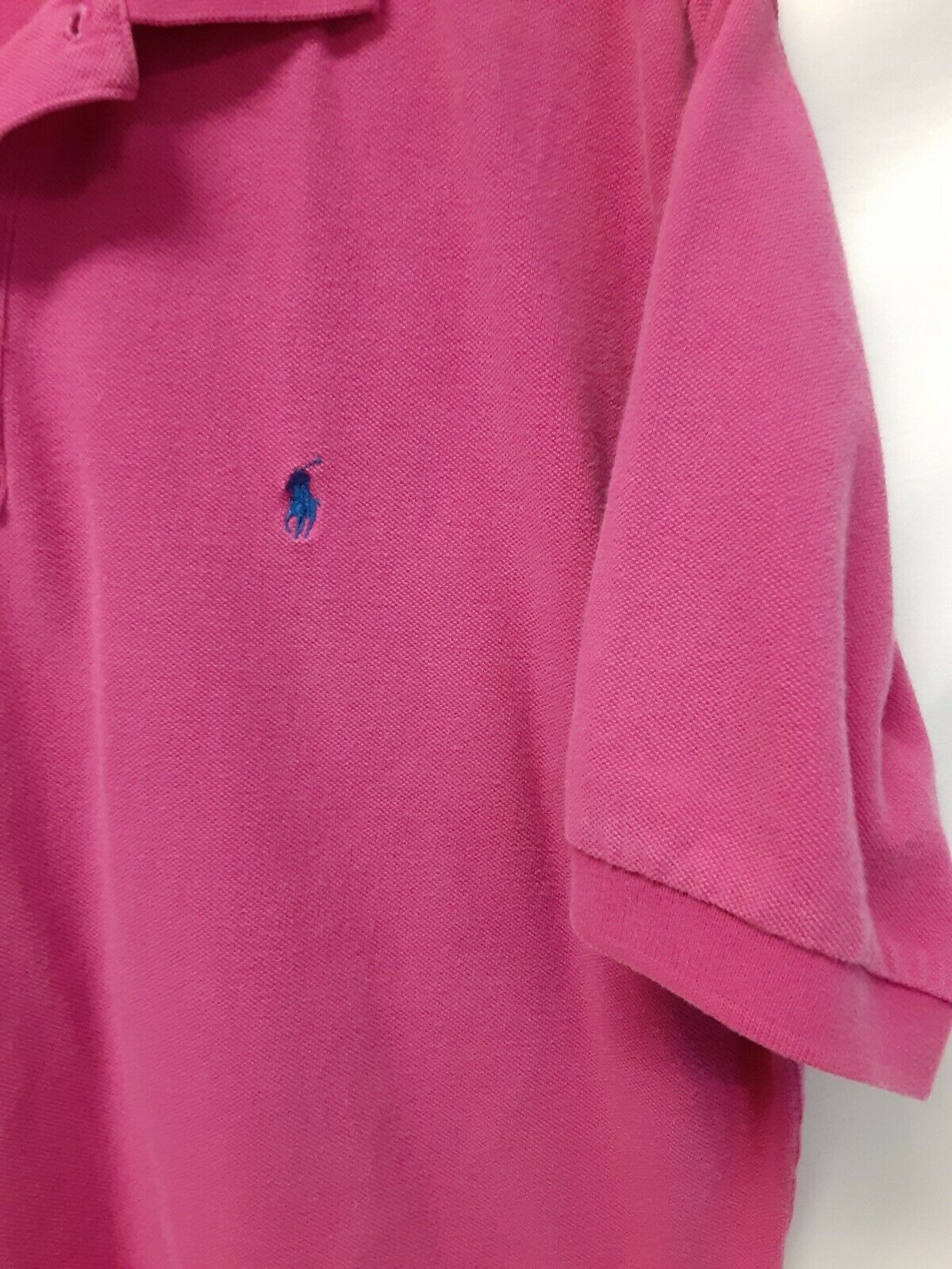 POLO by Ralph Lauren VTG 90s Pink Polo Shirt Large
