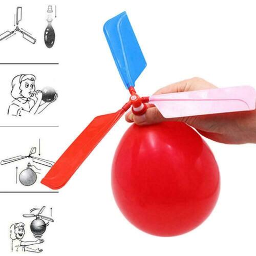 Funny Classic Sound Balloon Helicopter UFO Kids Flying Fun Ball Outdoor Toy W4Q6 - Picture 1 of 10