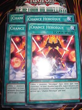 YU-GI-OH! COMMUNE CHANCE HEROÏQUE REDU-FR053 LOT DE 4 (PLAYSET) MINT ED1 FR NEUF