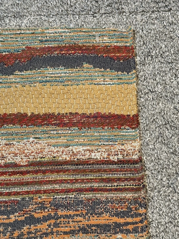 Pindler Fabric Sample 13” x 17.5” Quintero Arroyo Boho Earthy Striped Crafts - Image 4 of 4