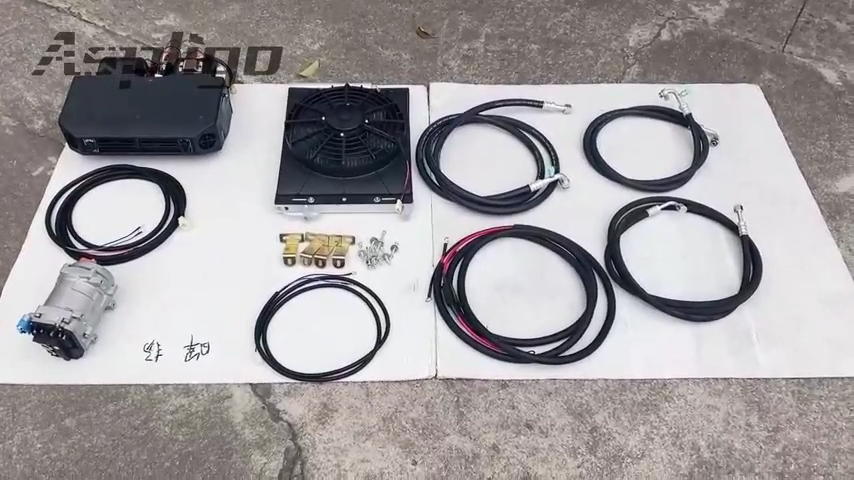 12V Remote Control Cool Electric Air Conditioner Underdash DC Auto Car ...