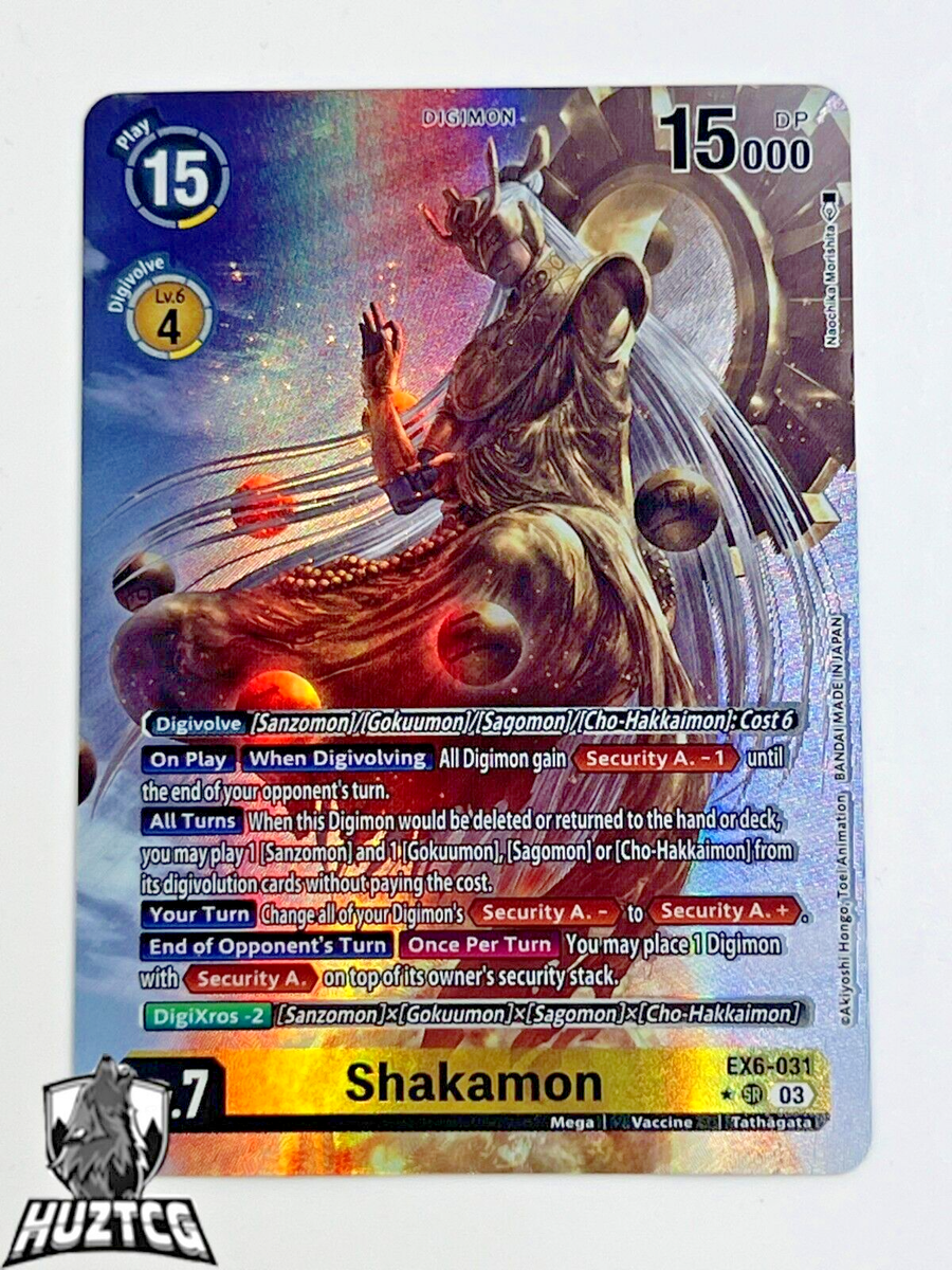 Digimon TCG - Shakamon - EX6-031 - SR - Alternate Art - IN HAND | eBay