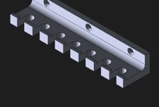 Dillon Primer Pickup Tube Holder 7 Spot Wall Mount. 2Pack!!