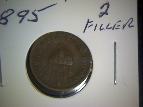 Hungary  1895 2 Filler - Picture 1 of 2