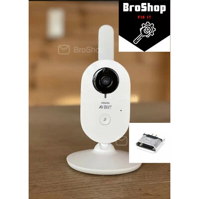 Micro USB Buchse Kamera Reparatur Ladebuchse passend für Philips AVENT SCD