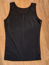 Mens ISUP Compression Slimming Body Shaper Black XXXL Tank Top Under Shirt 2ct