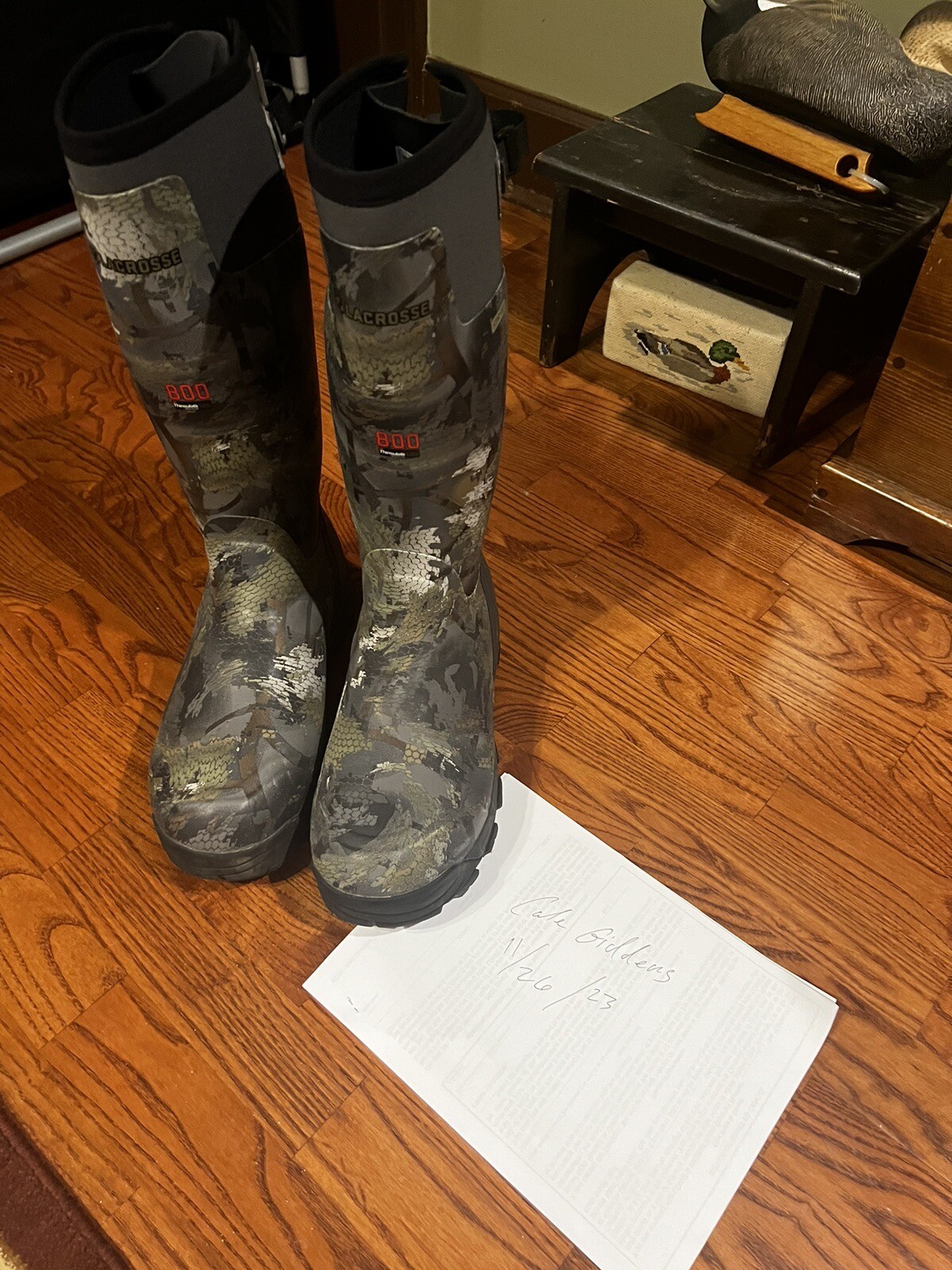 Lacrosse Alphaburly Pro 800G Boot Optifade Waterfowl Timber 376014 12M