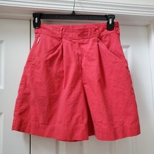 Vintage Esprit Sport Shorts Culottes High Waisted Dark Pink Cotton Junior 11/12