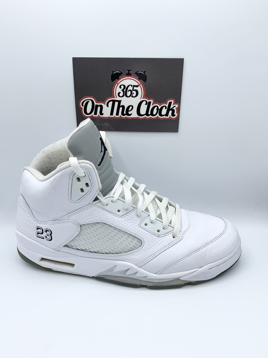 Air Jordan 5 Retro Metallic White 2015 Size 13 136027130  display picture 1