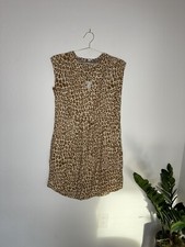 PILCRO AND THE LETTERPRESS Anthropologie Cheetah Print Dress Size Small