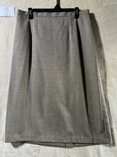 Vintage Sag Harbor Skirt Size 14 Maxi Long Slit Gray