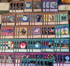 YuGiOh Rainbow Dark Dragon /Fusion Crystal Beast Deck & Secret Rares w/Game Mat