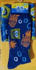 Spongebob Squarepants Crew Socks With Bandana. NWT