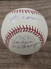 Irv Noren Signed Baseball With Inscription JSA CoA L27973