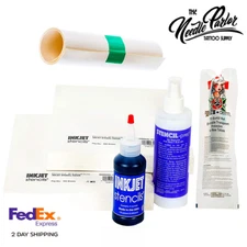 InkJet Stencils Tattoo Stencil Refill Kit Paper Transfer Prep Cream&Bandage Roll