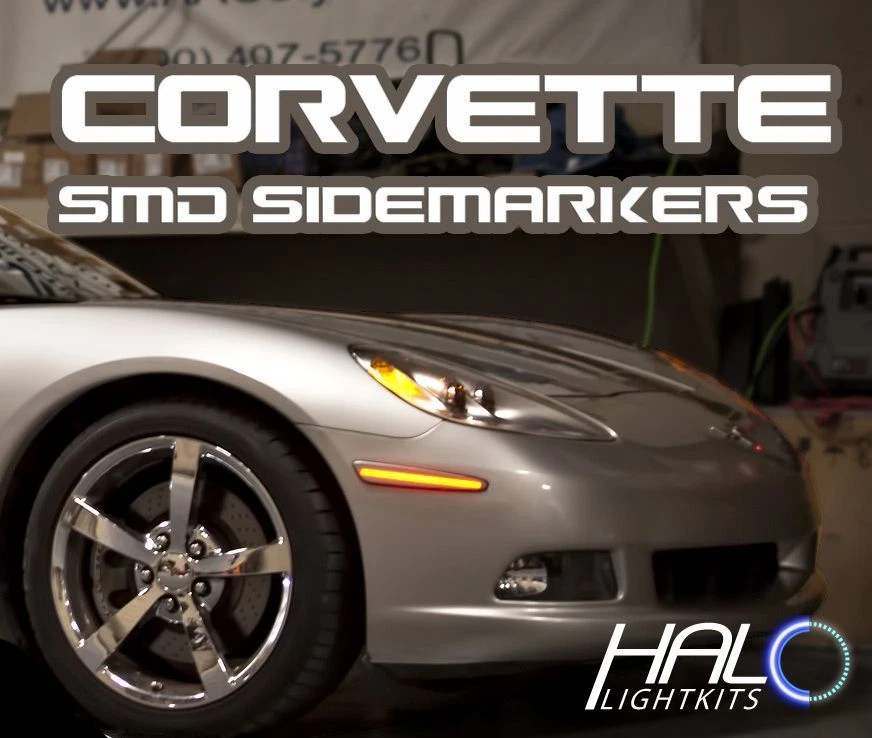 2005-2013 ORACLE CHEVY CORVETTE C6 CLEAR CONCEPT LED SIDE MARKERS 4PC - Image 2 of 2