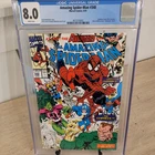 Amazing Spiderman 348 CGC 8.0 WP  1991 Erik Larson Cover Avengers GEM SLAB!