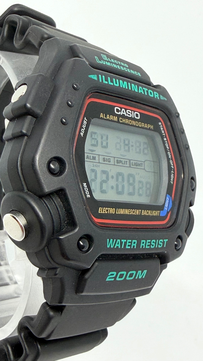 CASIO Watch DW-290 200M Waterproof Digital Watch - Excellent (No