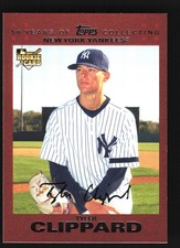 Tyler Clippard New York Yankees 2007 Topps Update Copper #UH152 SN /56