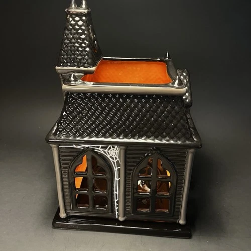 Bath And Body Works 2010 Slatkin & Co Halloween Haunted House Candle Luminary image 5