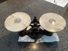 FAIRBANKS cast iron apothecary balance scale made-in-USA vintage