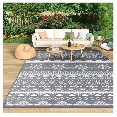 Outdoor Teppich wetterfest, 120x180cm, UV-beständige, doppelseitige Balkon & ...