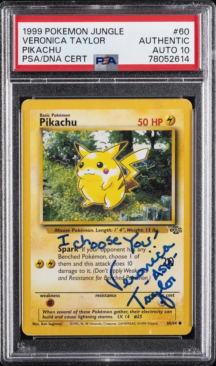 Pikachu Pokémon TCG Grade 10 Jungle Individual Collectible Card