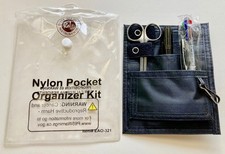 EMI  Medical Black Nylon Pocket Organizer  4 Piece Kit  New  Free Ship