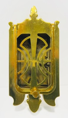 VINTAGE BRASS ART DECO PEEP HOLE SPEAK EASY DOOR KNOCKER