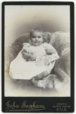 Cabinet Card Photo Cheshire Sale John Ingham Winton House Young Baby White Dress