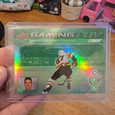 24-25 UD Series 1 Hockey Green SP Gaming FOV Sidney Crosby /199