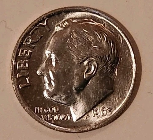 1963 P Roosevelt Dime Uncirculated 90% Silver