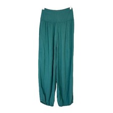Vintage 80s 90s Lightweight Teal Harem Pants Casual Women's Size XS