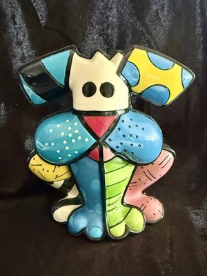 Britto Terrier Dog Figurine Limited Edition 1227/4000 Romero Britto Pop Art