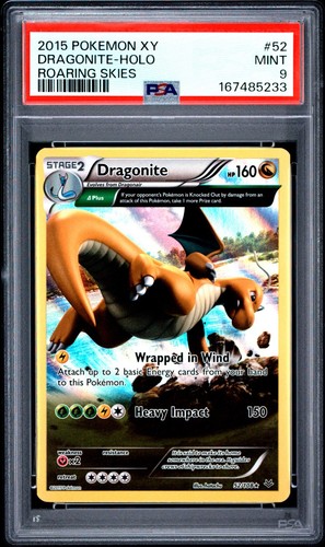 Dragonite graded PSA 9 for sale on eBay