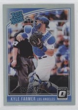 2018 Panini Chronicles Optic Rated Rookies Holo Prizm Kyle Farmer #182 0t2