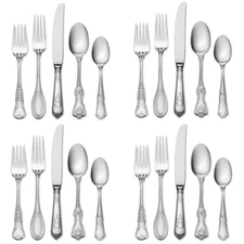 Wallace Hotel Luxe 18/10 Stainless Steel 20pc. Flatware Set (Service for Four)