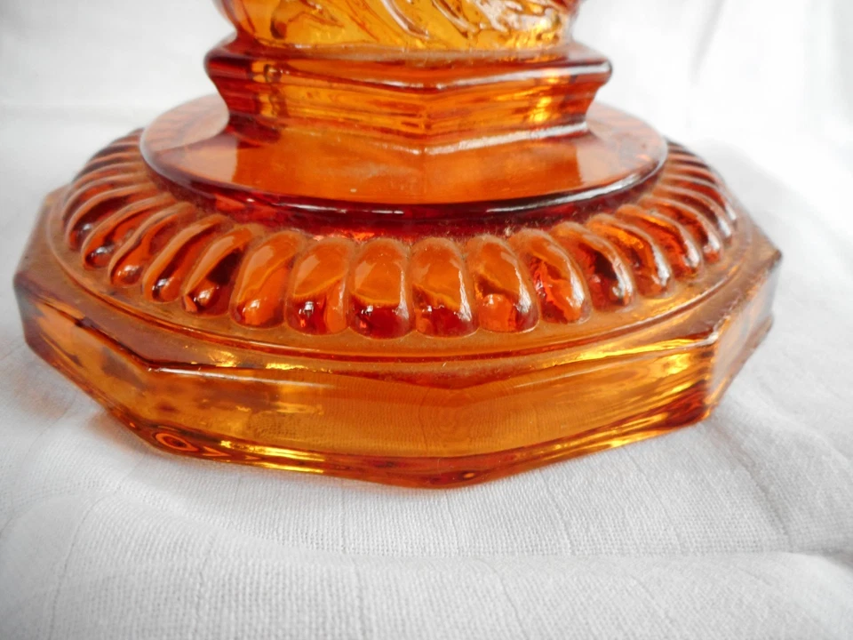 verre Portieux ?  PIED Bougeoir OU COUPE dauphin poisson 19eme Pied Ancien - Photo 4/4