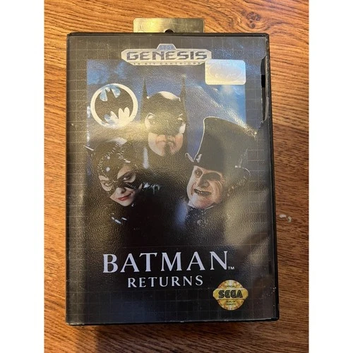 Batman Returns (Sega Genesis, 1992) Game Case And Manual CIB