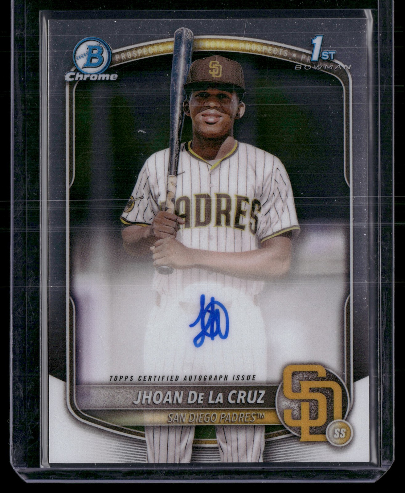 2025 Bowman Chrome #CPA-JDL Jhoan De La Cruz Prospect Autographs