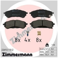Satz Bremsbeläge Bremsklötze hinten für Ford Ranger TKE id92966