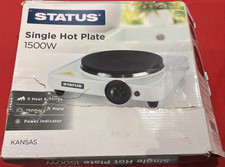 Status KANSAS Single Hot Plate 1500W, 5 Heat Settings, Power Indicator