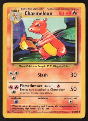 Base Set #024/102 Charmeleon