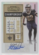 2020 Panini Contenders Rookie Championship Ticket 47/49 Adam Trautman Auto 5m1