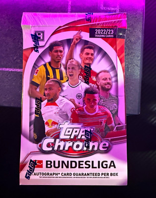 Topps Chrome Bundesliga 2022/23 Display OVP/versiegelt Autogrammkarte garantiert